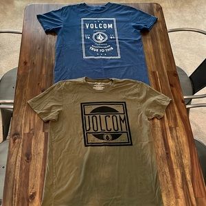 Two Volcom Tee Shirts